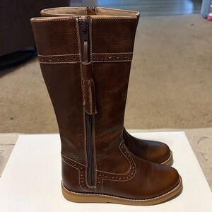 Elephantito Brown Kids Leather Boots